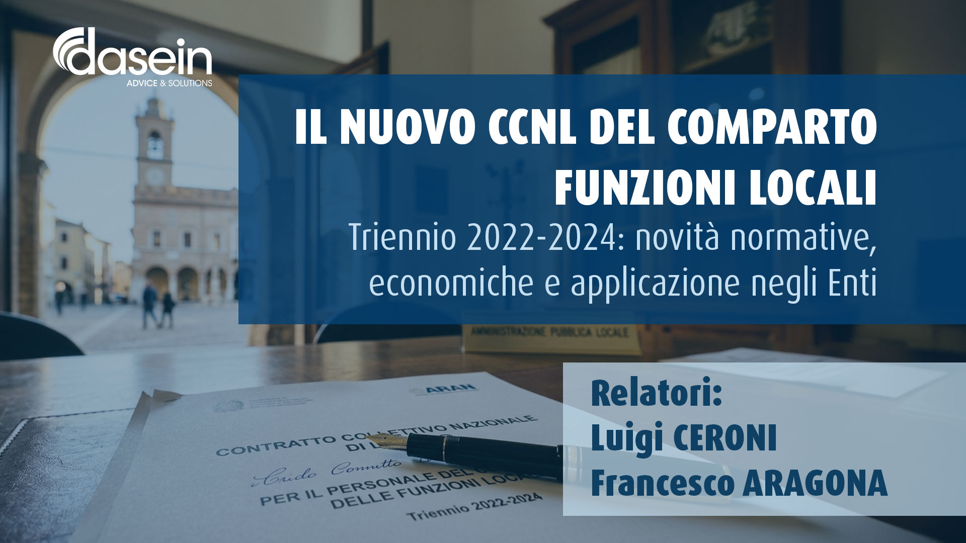IL NUOVO CCNL DEL COMPARTO FUNZIONI LOCALI 2022-2024